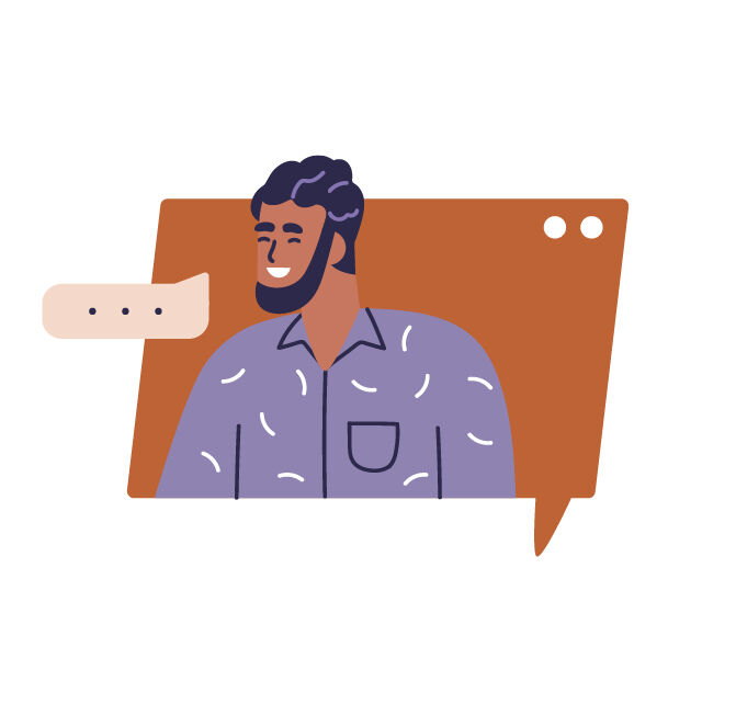 Illustratie praat erover
