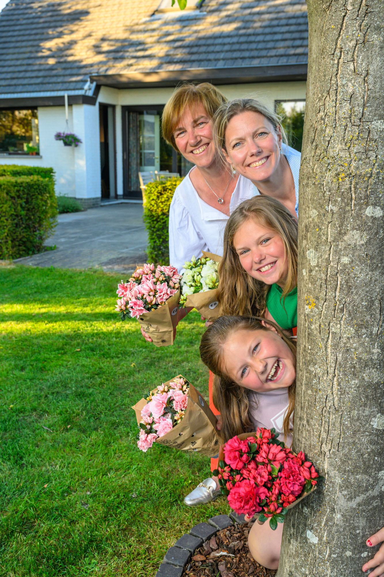 Martine Van Gucht en haar familie