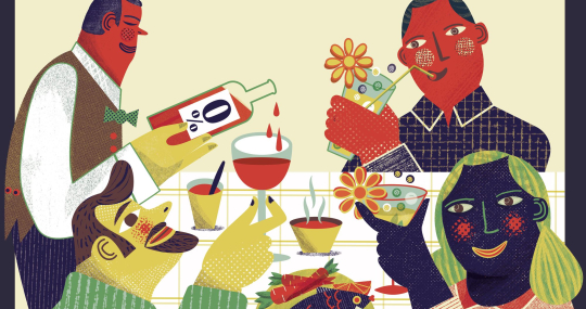 Alcohol illustratie